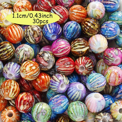 10/20/30/50/100/200pcs Macaron Color Acrylic Beads