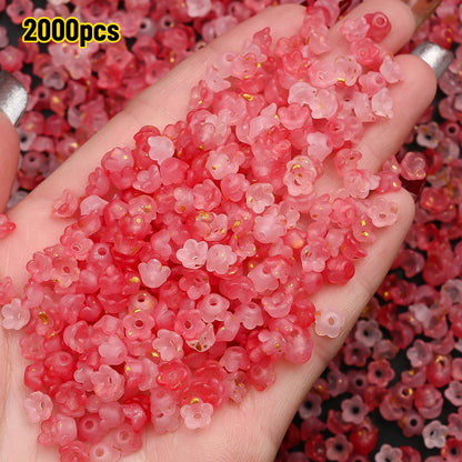 Gradient Bellflower Spacer Beads