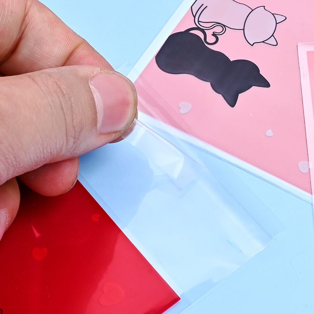 Cat Pattern Self-Adhesive Bags