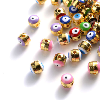 Devil's Eye Alloy Spacer Beads