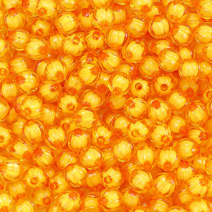 8/10mm Transparent Pumpkin Acrylic Beads