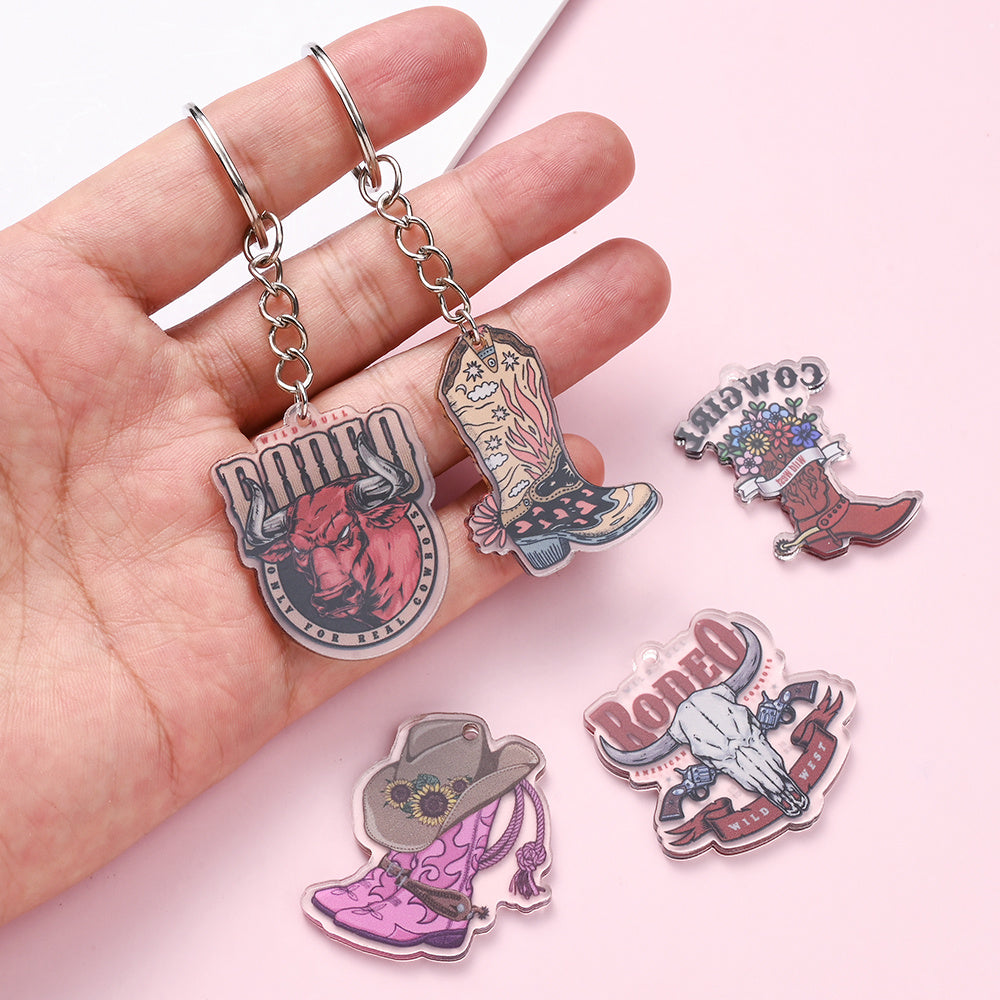 Cowboy Series Acrylic Charms