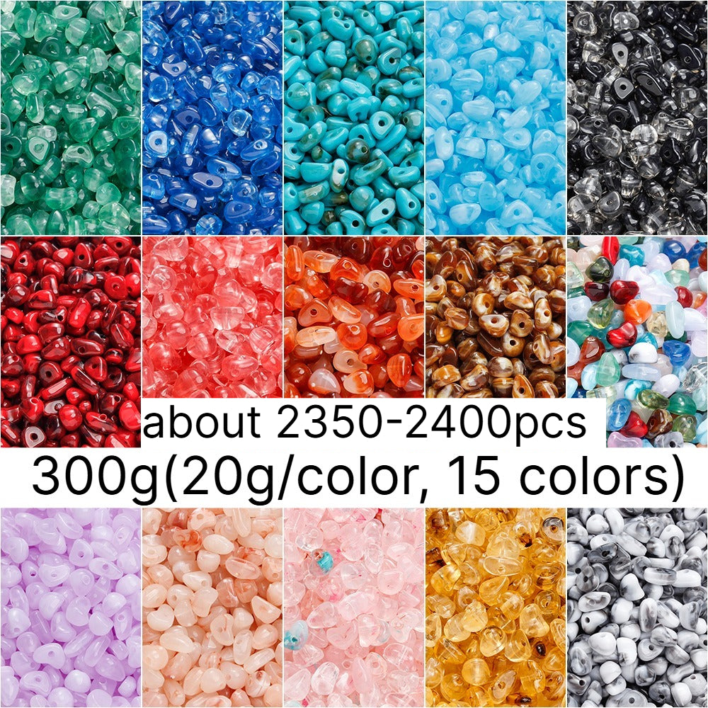 300g/bag Mini Imitation Stone Acrylic Beads