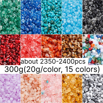 300g/bag Mini Imitation Stone Acrylic Beads