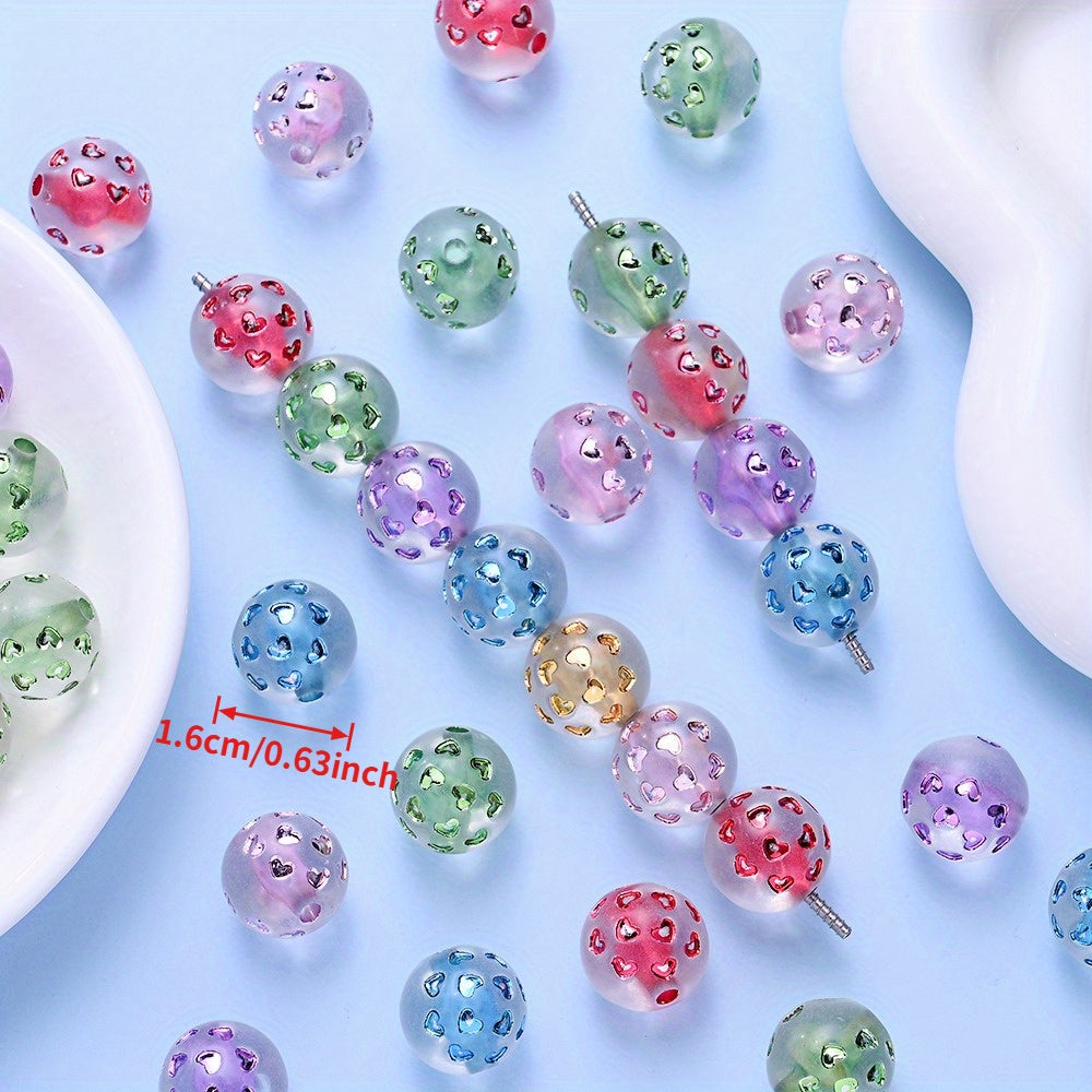 Starfish Heart Acrylic Beads