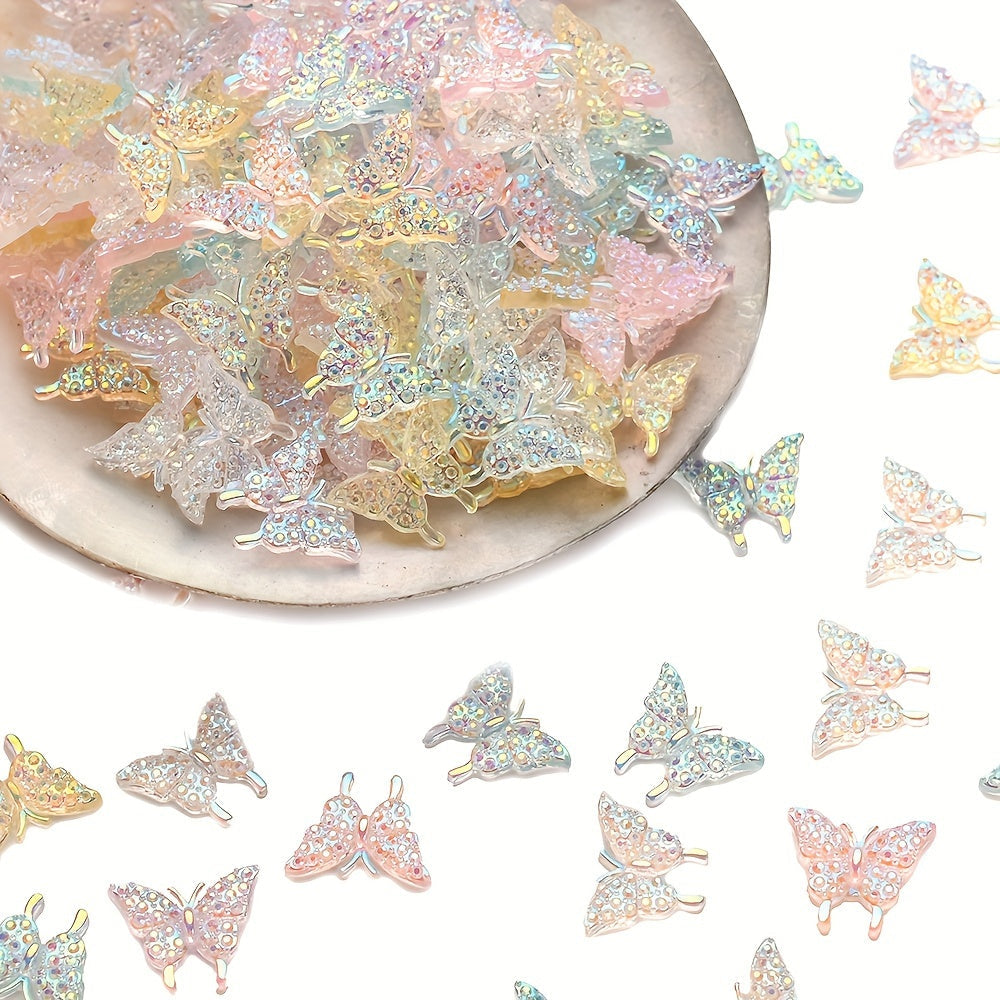 Mixed Glitter Acrylic Beads