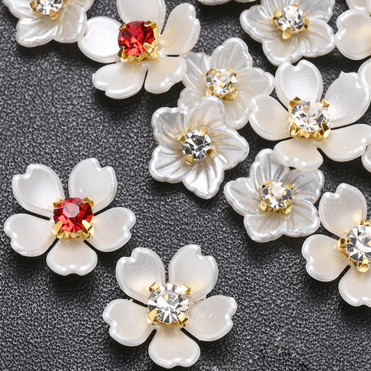 Acrylic Rhinestone Flower Patches