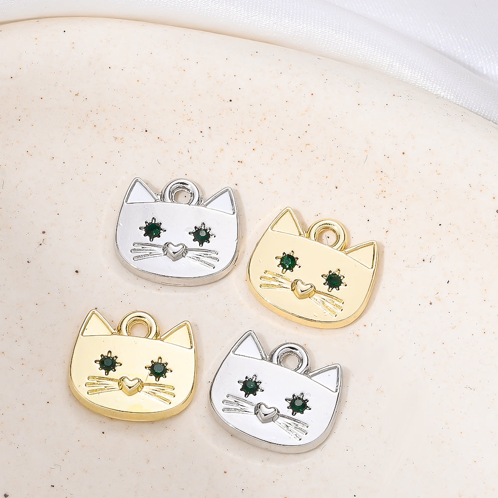 Cat Alloy Pendant Charms