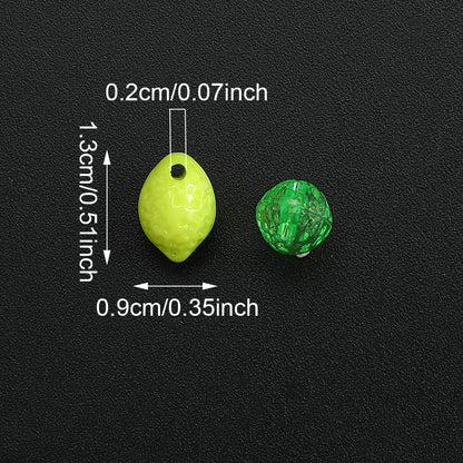 Frosted Macaron Acrylic Beads
