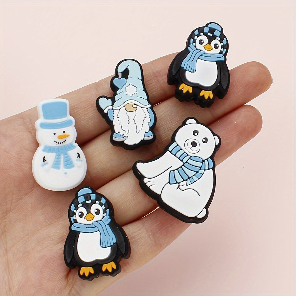Winter Animal Silicone Bead Set