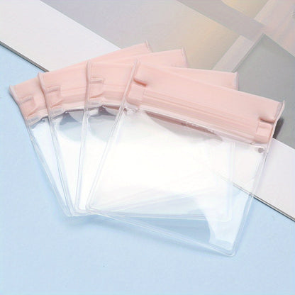 10-Piece Clear Plastic Self-Sealing Jewelry Packaging Bags