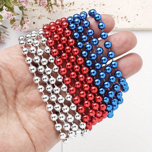3PCS 6mm Round Wave Bead Chain Set