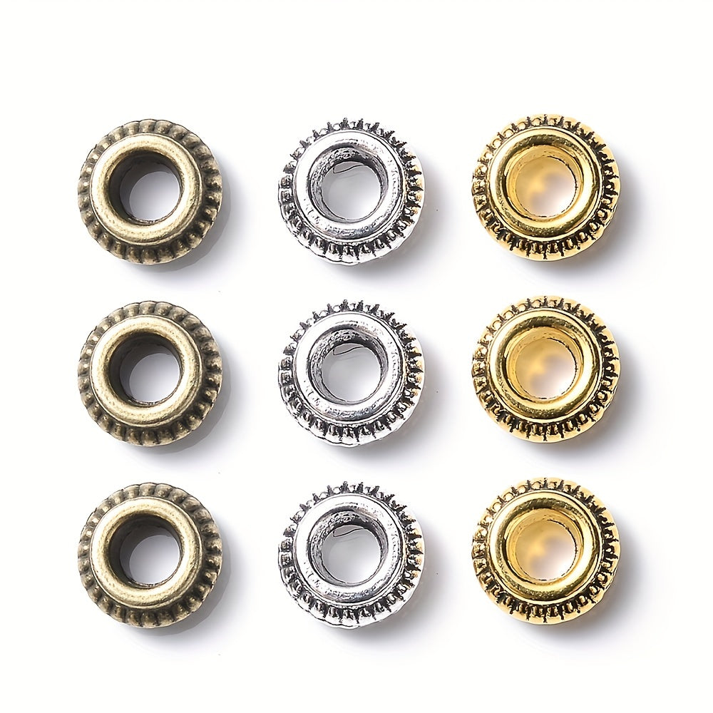 Antique Gold Wheel Metal Spacer Beads