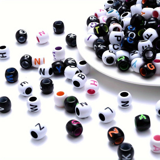 Colored Letter Acrylic Beads