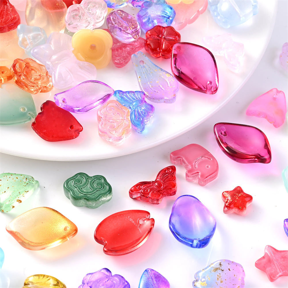 Mixed Style Glass Loose Beads