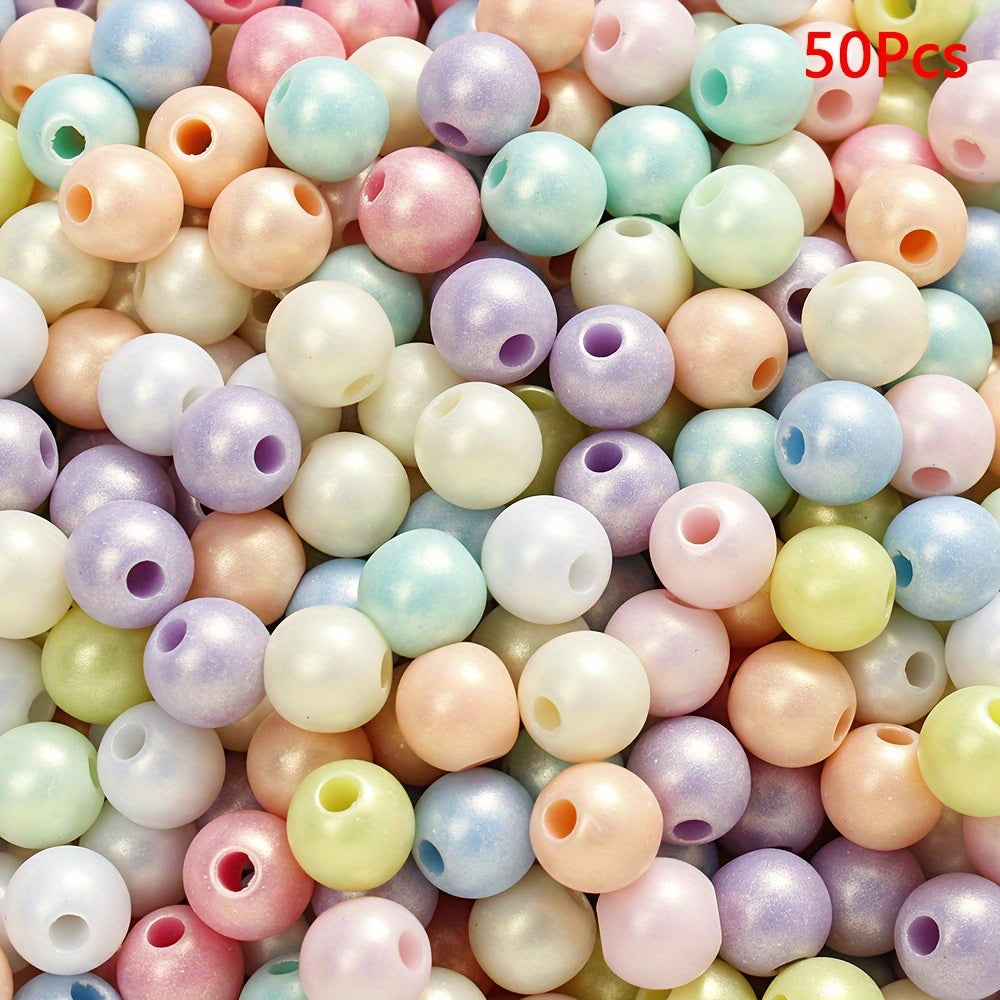 Macaron Acrylic Round Beads