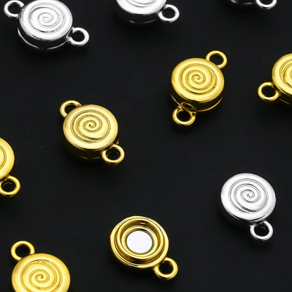 Golden and White Candy-Shaped Magnetic Jewelry Clasps