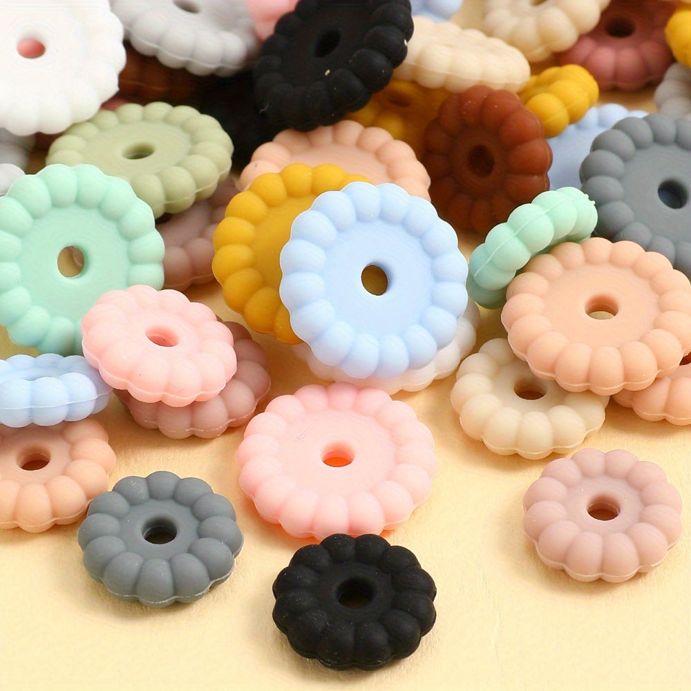 10pcs/set 12/15mm Round Silicone Beads