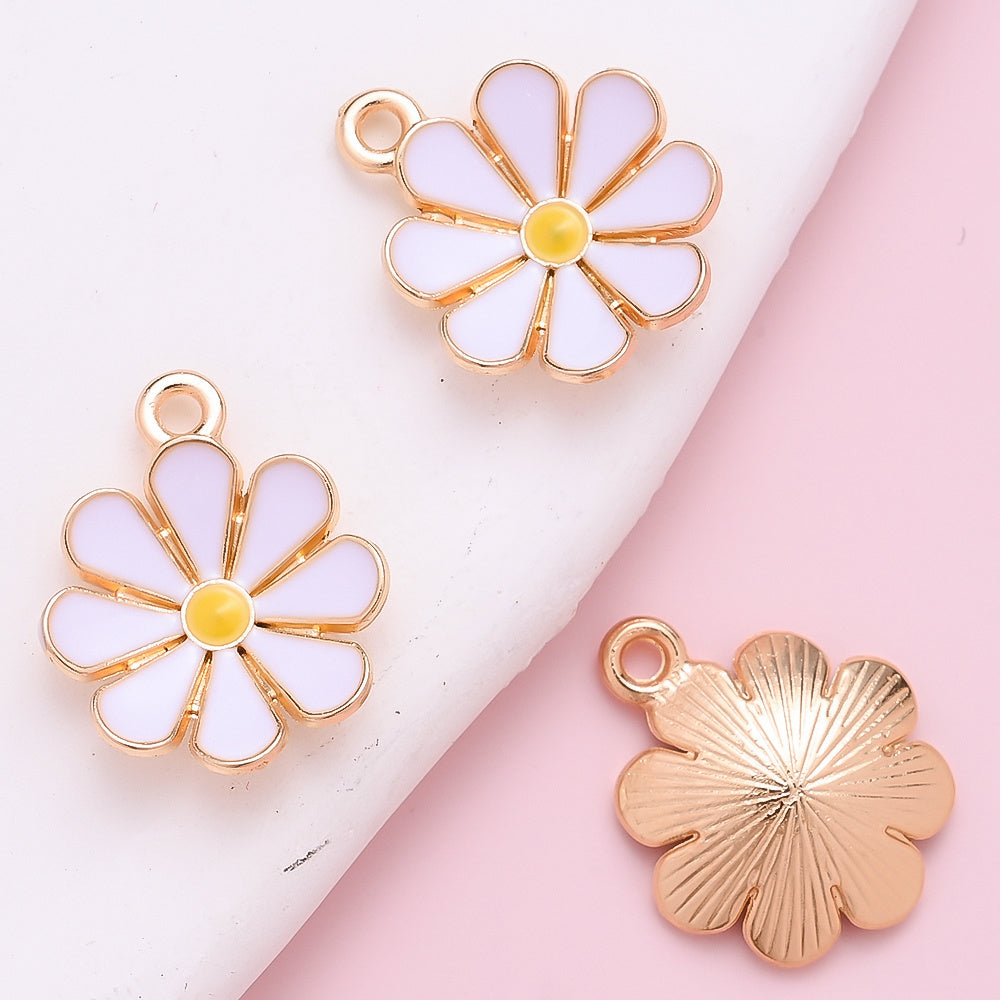 Colorful Daisy Flower Pendant Charms