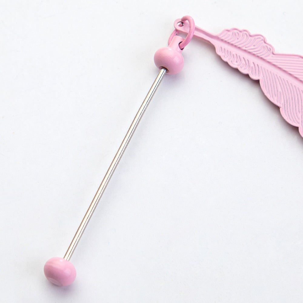 Creative Beadable Feather Blank Bookmarks Set