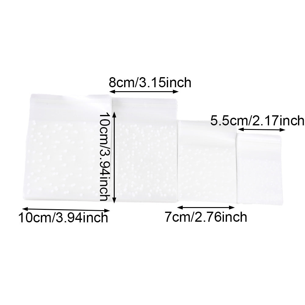 Frosted Self-Sealing Jewelry Bags