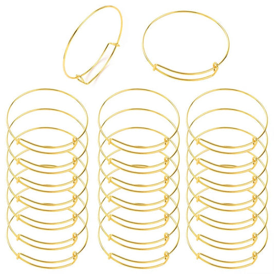 Adjustable Alloy Bangle Bracelets