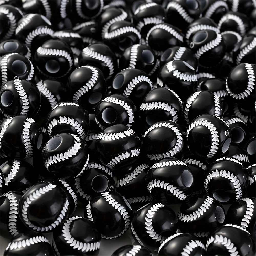 Sports Theme Acrylic Beads