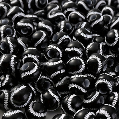 Sports Theme Acrylic Beads