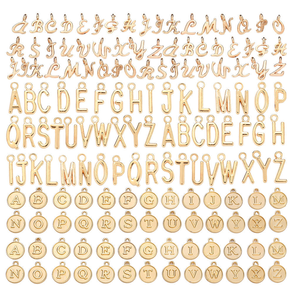 78/156PCS A-Z Alloy Letter Pendant Set