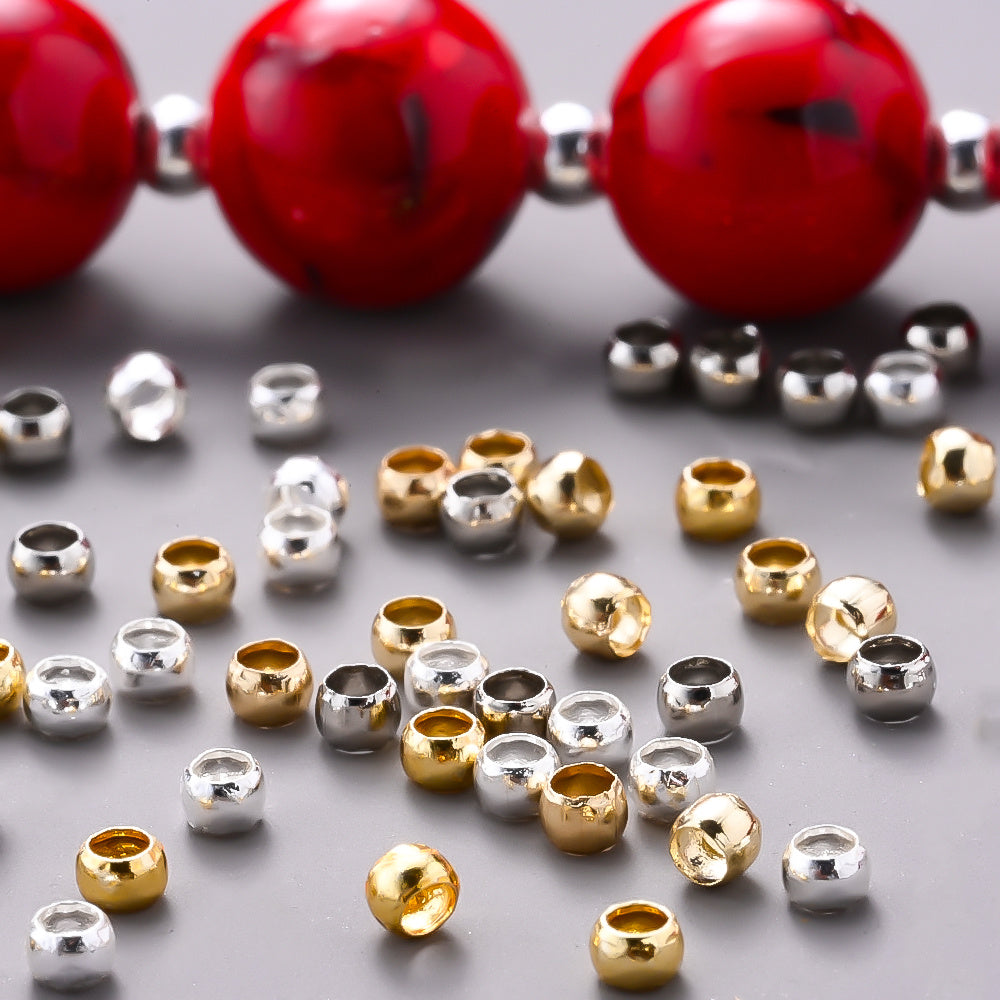 Copper Crimp End Beads