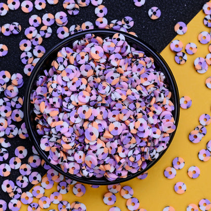 8000-Piece Random Mixed Halloween Polymer Clay Disc Beads