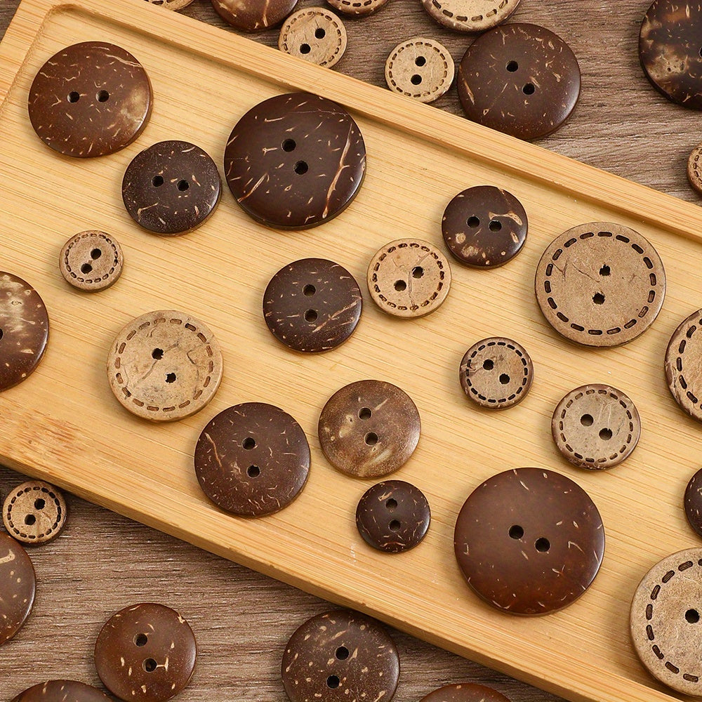 Natural Coconut Shell Buttons