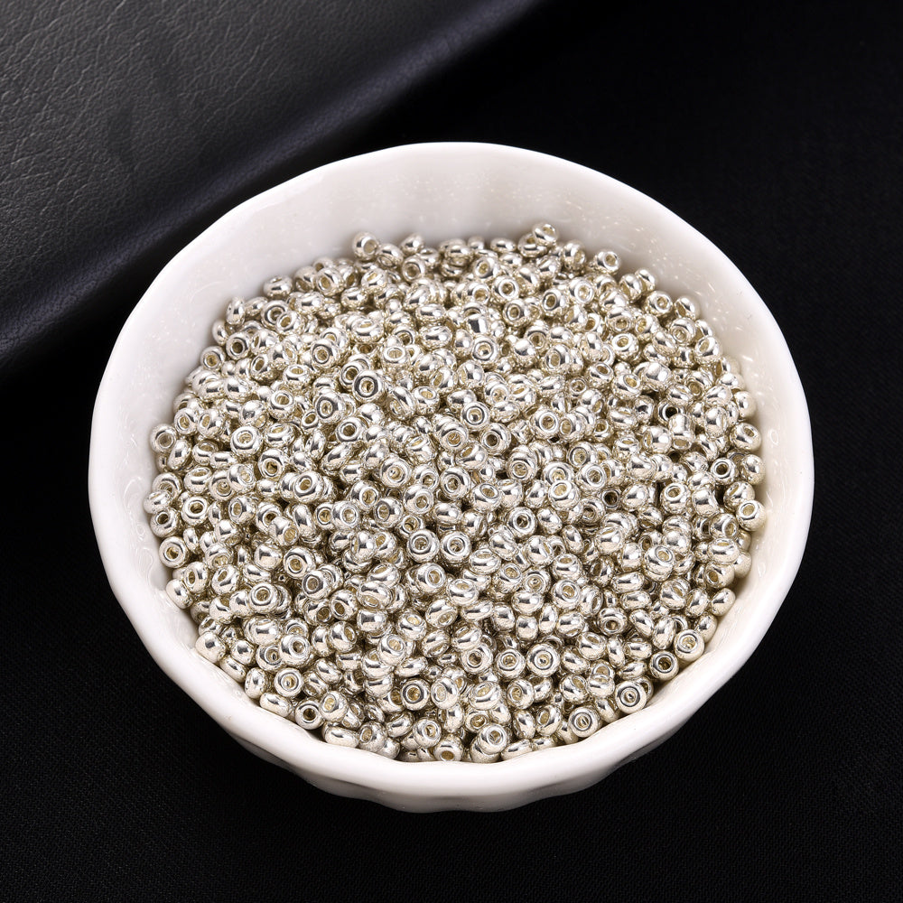 200/500/1000pcs Golden & Silvery Glass Seed Beads
