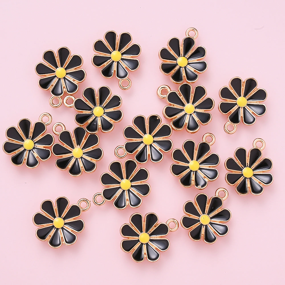 Colorful Daisy Flower Pendant Charms