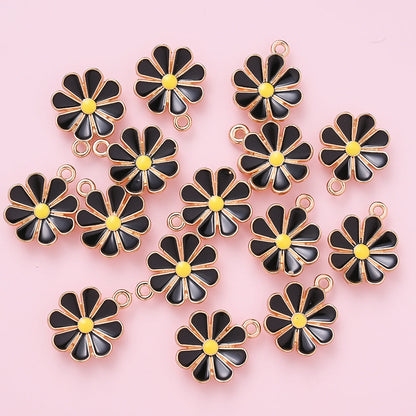Colorful Daisy Flower Pendant Charms