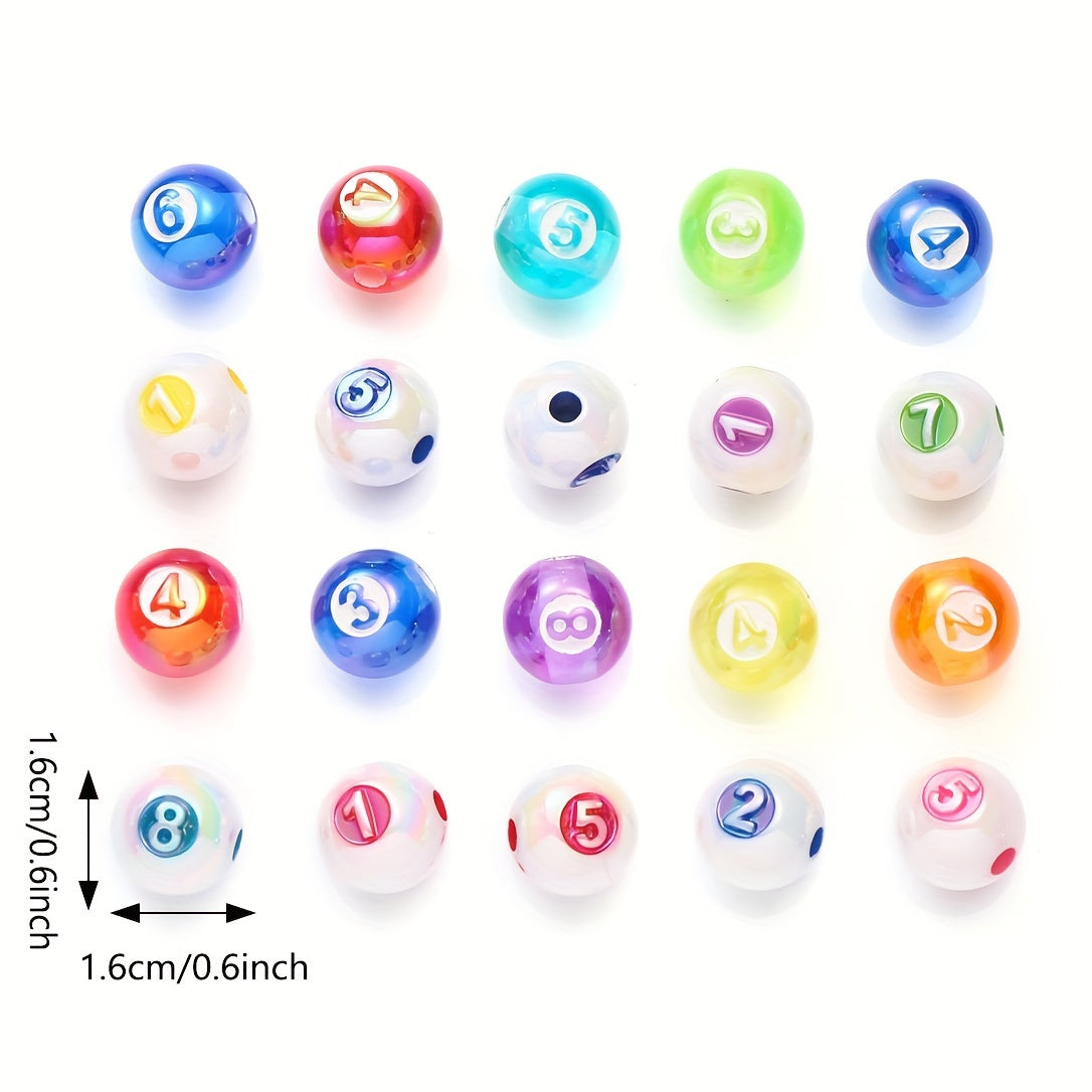 AB Digital Engraved Acrylic Beads