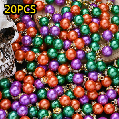 Halloween Acrylic Pearl Charm Set