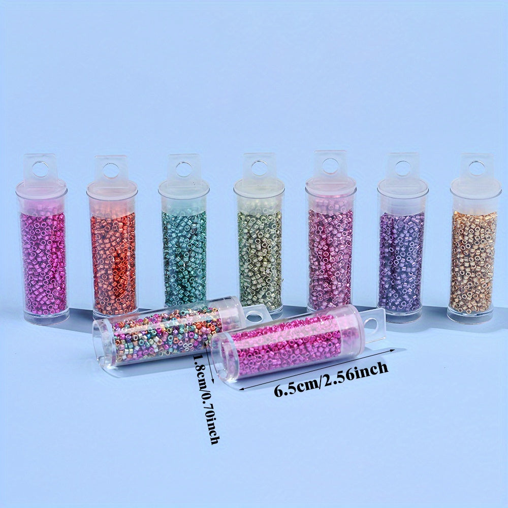 1280pcs/bottle 2mm Punk Style Glass Seed Beads