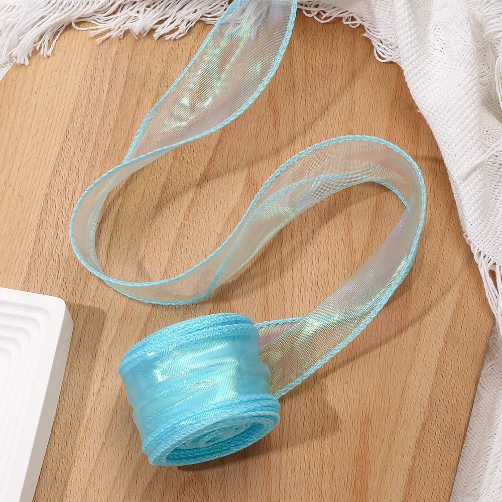 10-Yard 4 cm Iridescent Fishtail Organza Ribbon