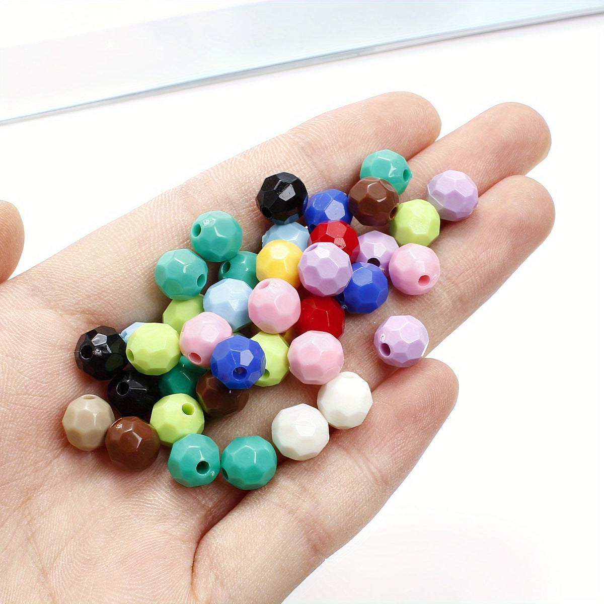 Luminous Multilateral Ball Acrylic Beads