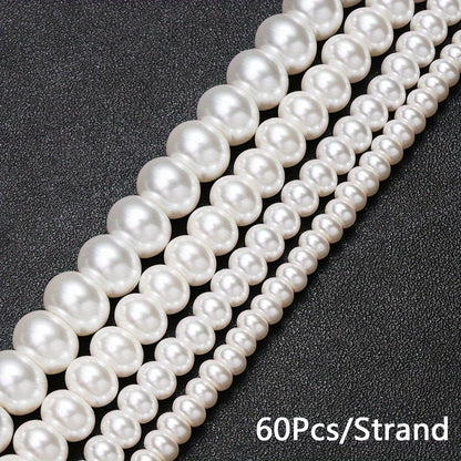 1PC 5/6/8/10mm Abacus-Shaped Glass Bead Set