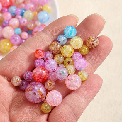 Colorful Dot Acrylic Bubble Beads