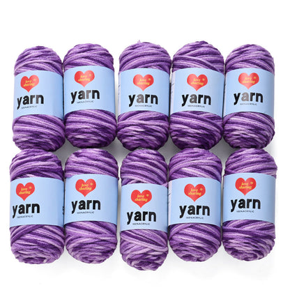 10PCS 10×4cm Rainbow Gradient Polyester Knitting Yarn