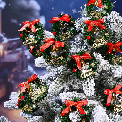 Miniature Christmas Wreath and Garland Decorations