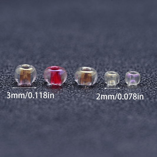 AB Glass Rice Beads