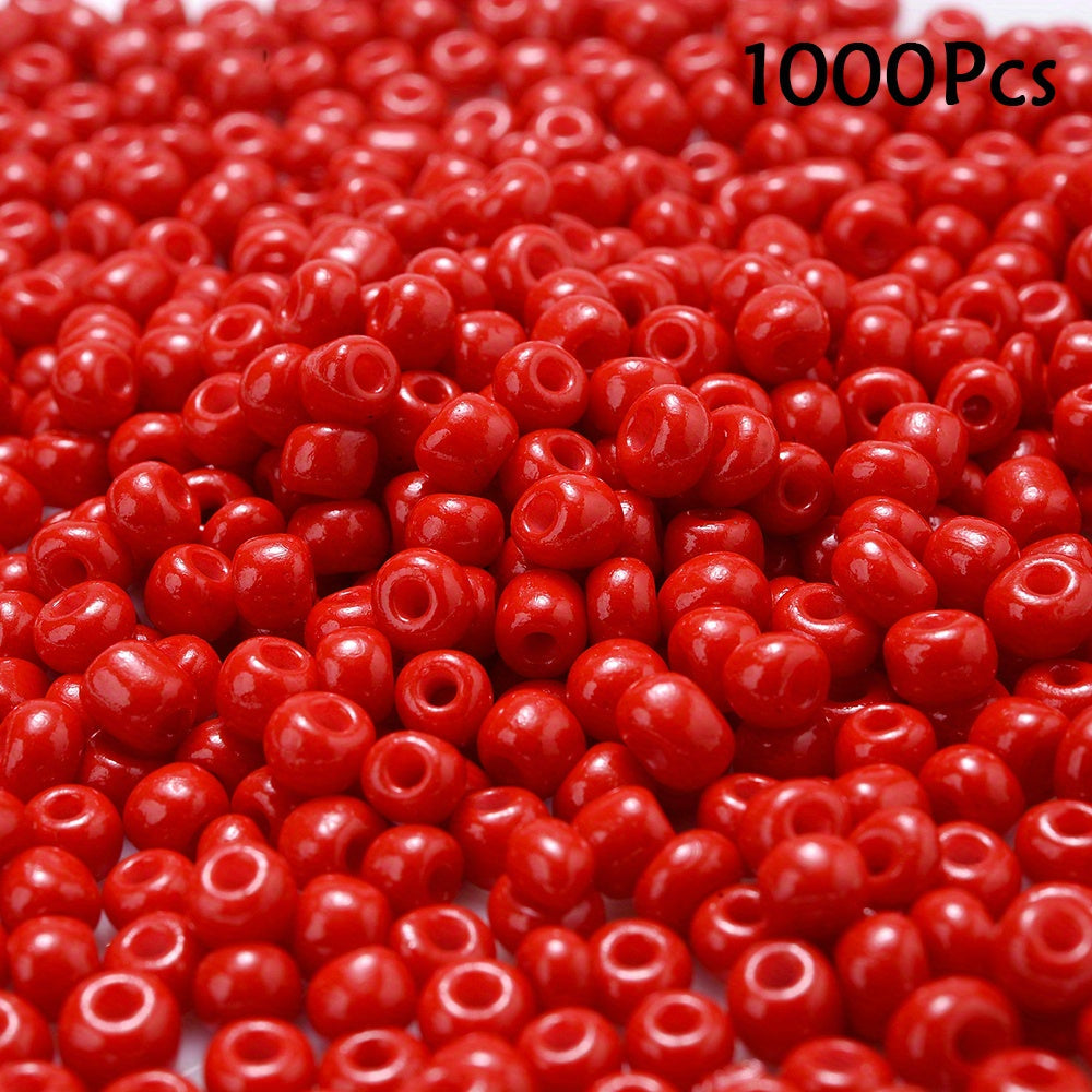 Red & Orange Czech Glass Seed Beads