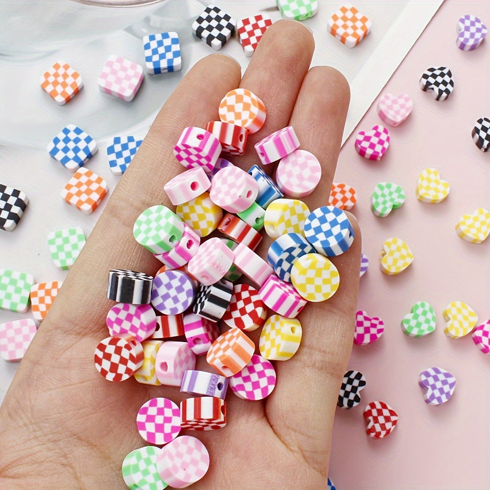 Striped Polymer Clay Beads