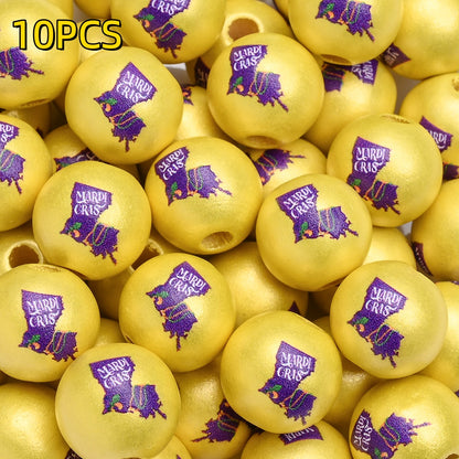 10pcs/set 16mm Carnival Wooden Beads