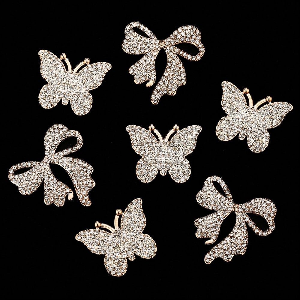 Golden Bow Flatback Embellishments