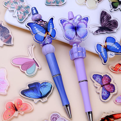 Colorful Butterfly Acrylic Flatback Embellishments
